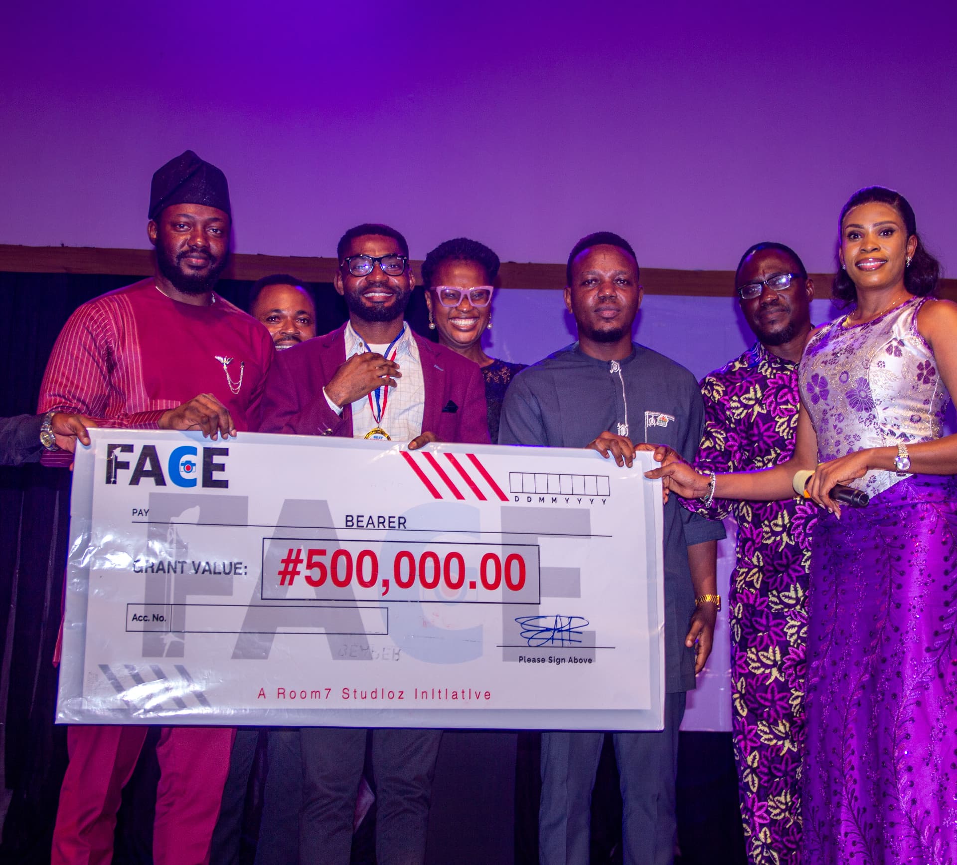 Grant award night, FACE 2025 · Uyo